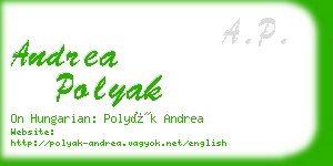 andrea polyak business card